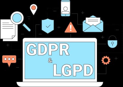 Notebook com GDPR e LGPD